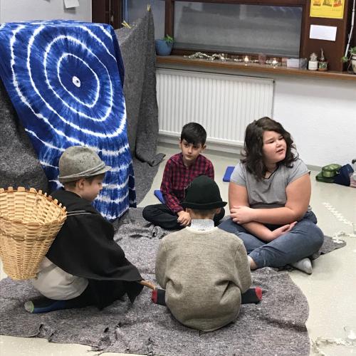 die Hirten am Lager - Kinder der 3b
