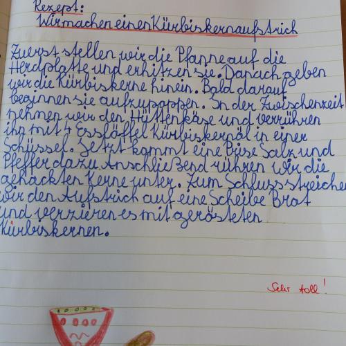 schriftliche Festigung