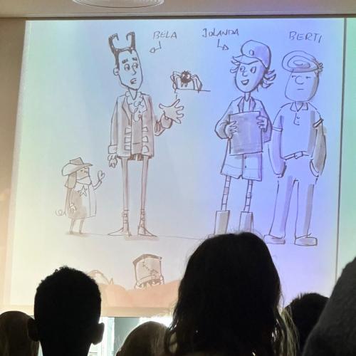 Live Zeichnen des Illustrators