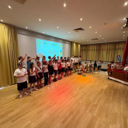 seitlicher Blick auf die Gruppe