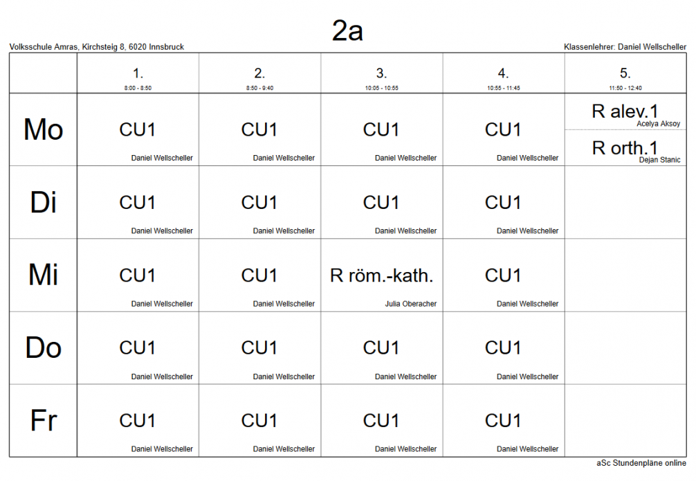 Stundenplan