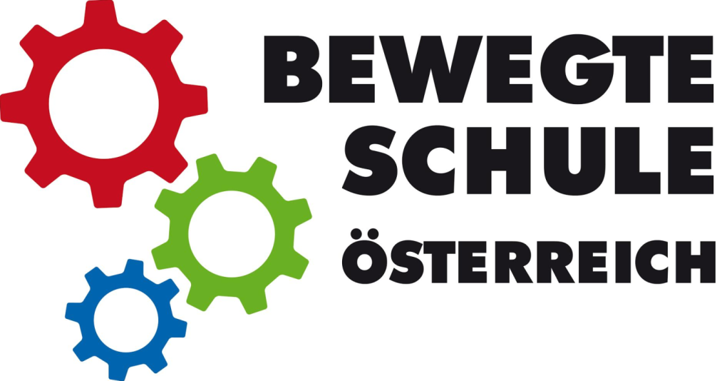 Logo der Bewegten Schule Österreich - 3 ineinandergreifende Zahnräder