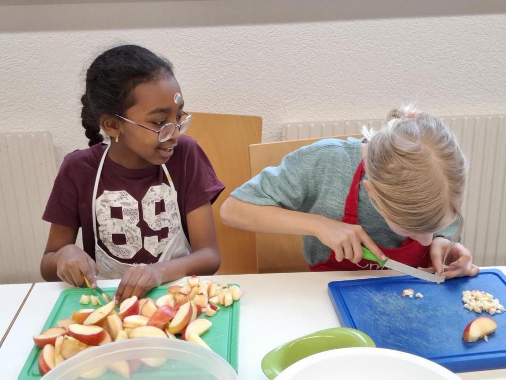 Apfelmus vorbereiten