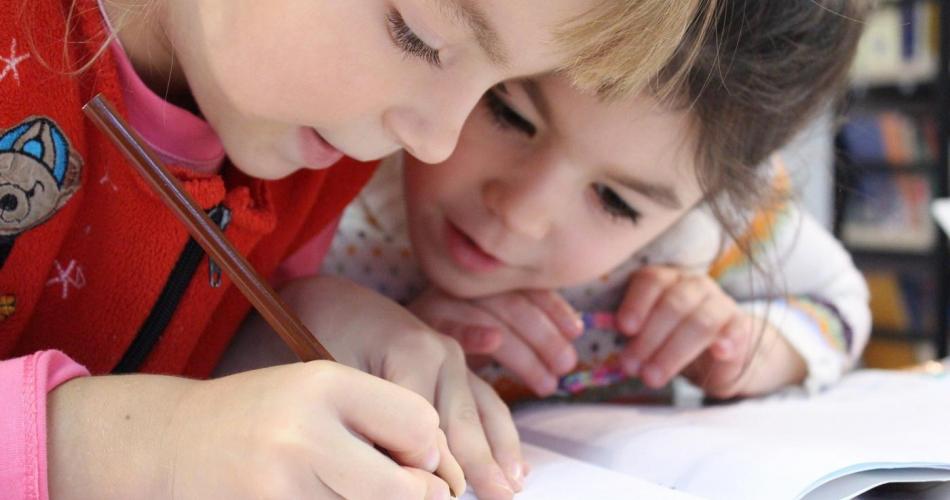 Die Kinder sind fleißig!